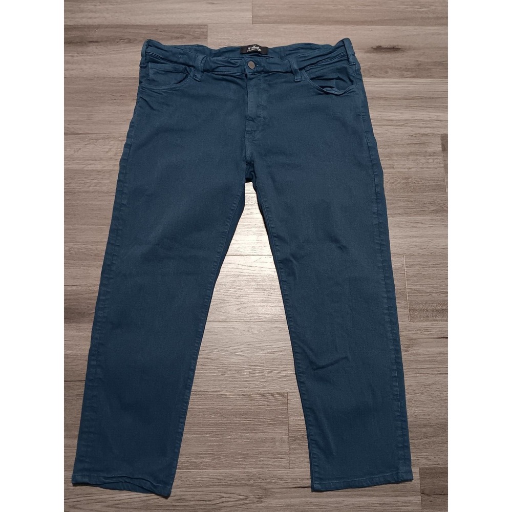 34 Heritage Men's Blue Courage Straight Leg Chino‎ Pants Size 38x27.5